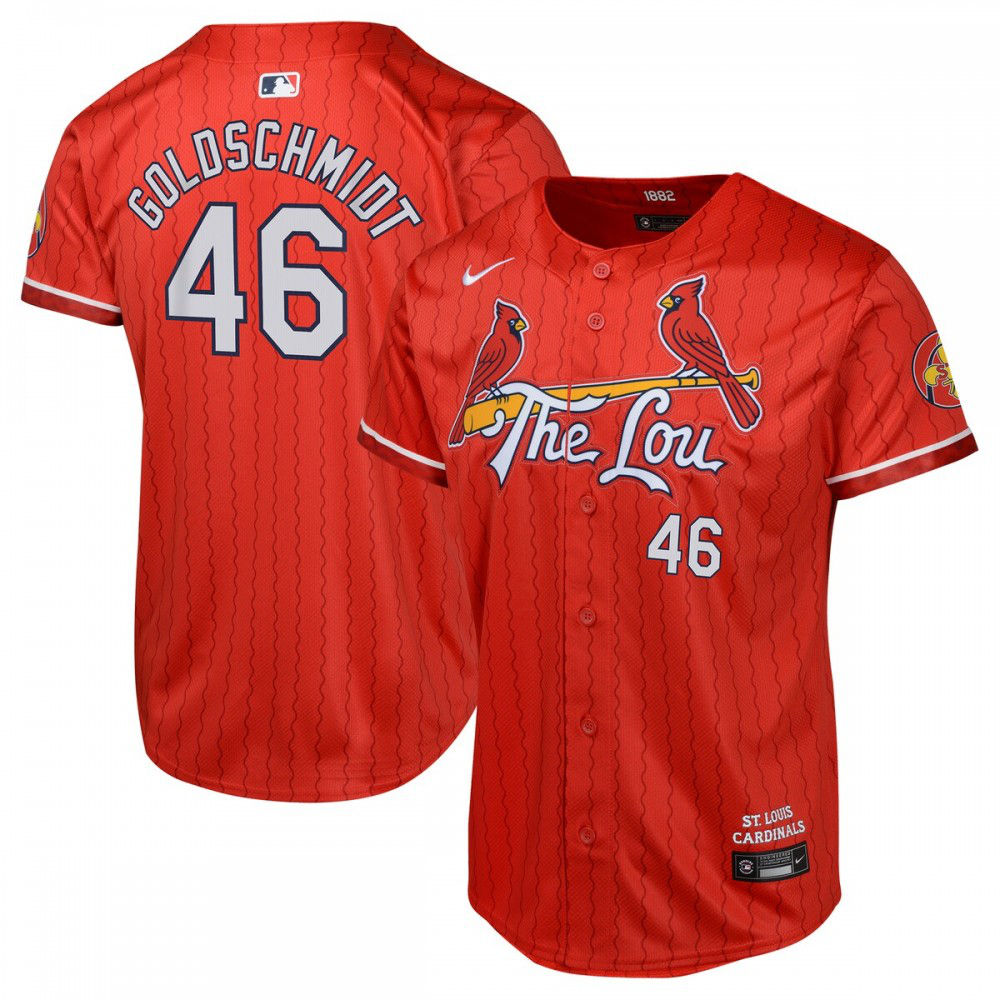 Paul Goldschmidt St. Louis Cardinals Youth 2024 City Connect Limited Player Jersey - Red-Pro Kit Vault | Brand New 26/27 Sports Jerseys